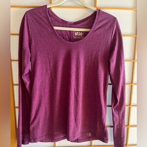 Stio Long Sleeve T Shirt. Size Small. Color: Magenta.